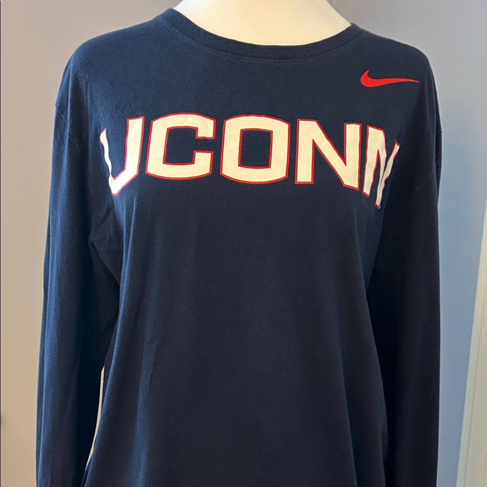 Nike UConn Navy Long Sleeve Tee